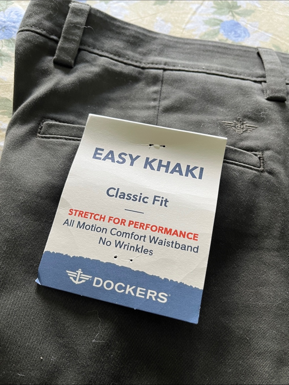 Dockers Easy Khaki Classic Fit Pants - Charcoal Gray
